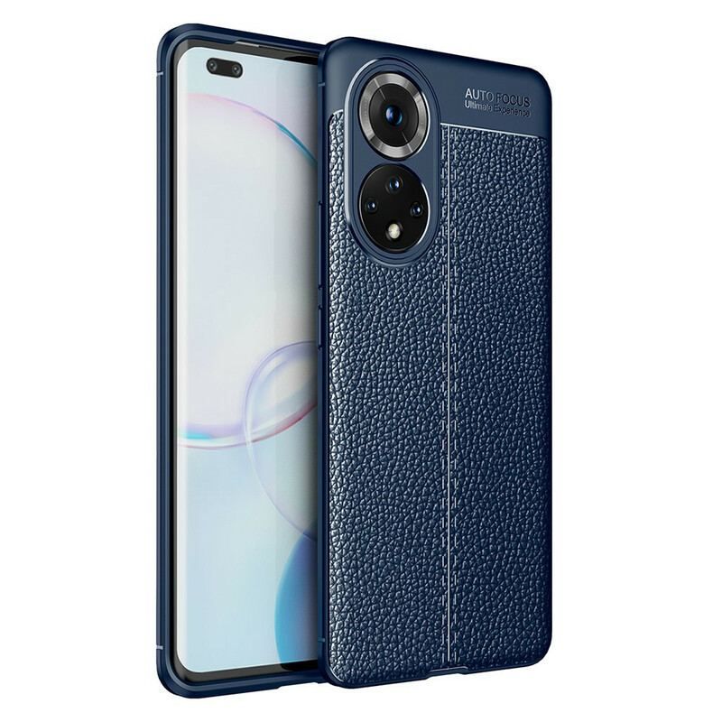 Cover Honor 50 Pro Pro Double Line Litchi-lædereffekt