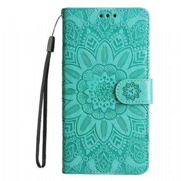 Læder Cover Huawei Nova 12s Mandala Med Rem