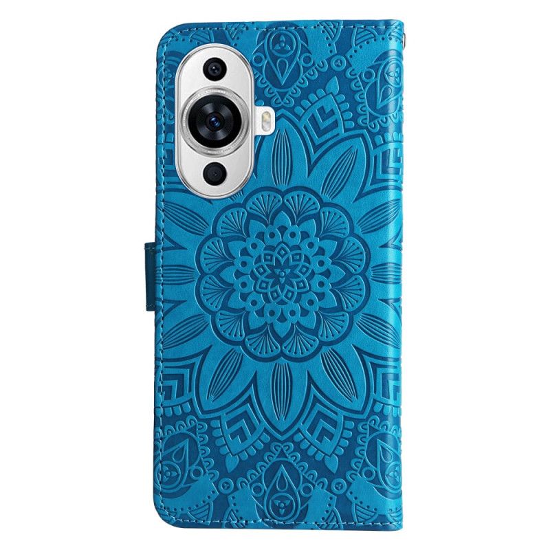 Læder Cover Huawei Nova 12s Mandala Med Rem