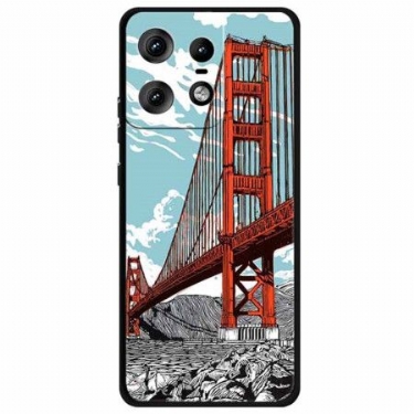 Cover Til Motorola Edge 50 Pro Golden Gate Bridge