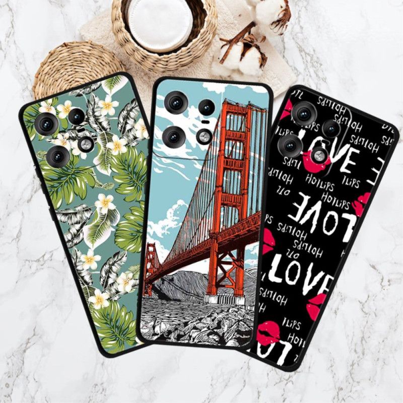 Cover Til Motorola Edge 50 Pro Golden Gate Bridge