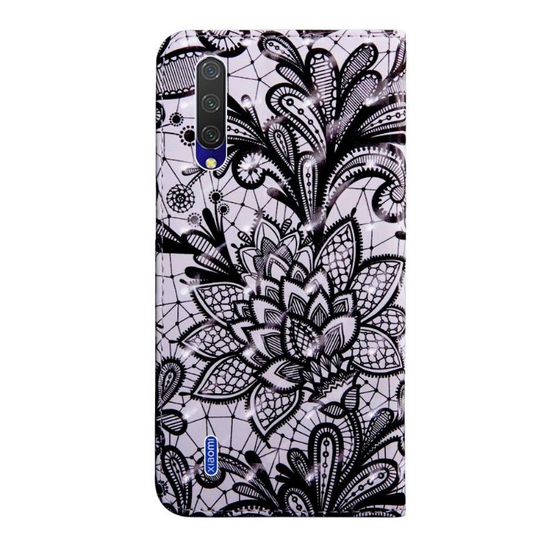 Flip Cover Xiaomi Mi 9 Lite Anti-fald Blondeblomst