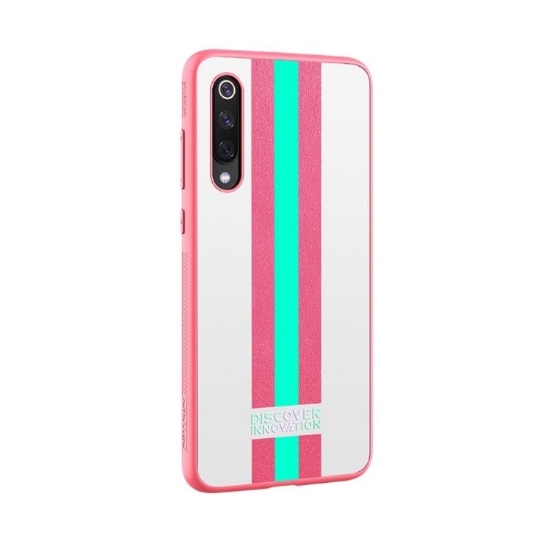 Cover Xiaomi Mi 9 Anti-fald Nillkin Stribet Mønster - Pink / Grøn