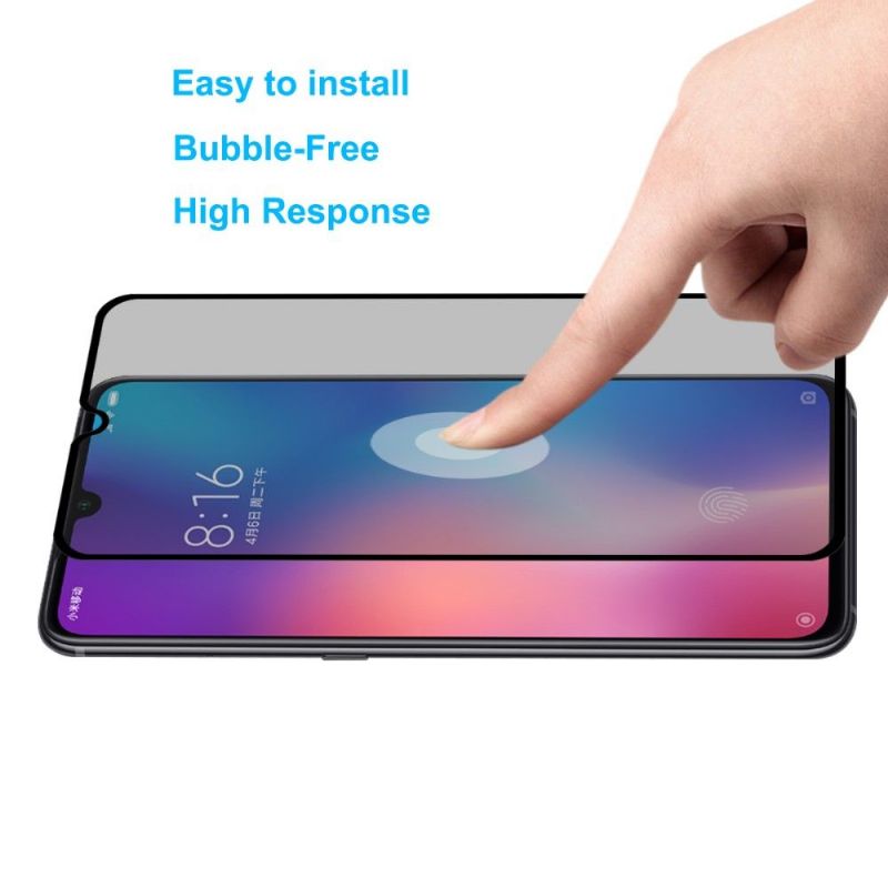 Mobilcover Xiaomi Mi 9 - Hærdet Glas Og Privatlivsfilter
