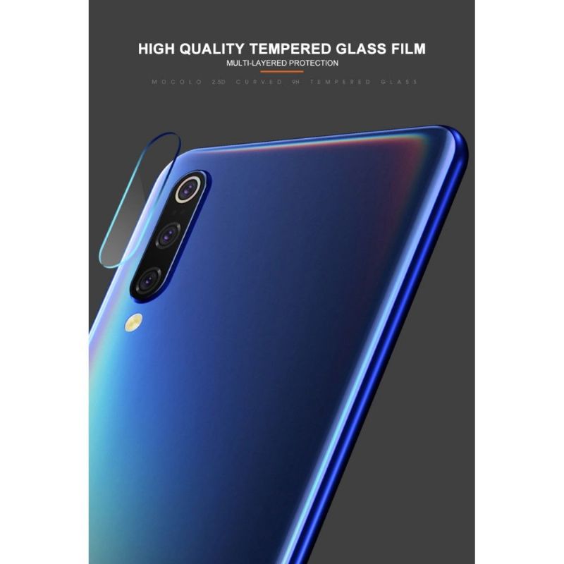 Mobilcover Xiaomi Mi 9 - Hærdet Glas Til Bagkameraobjektiv