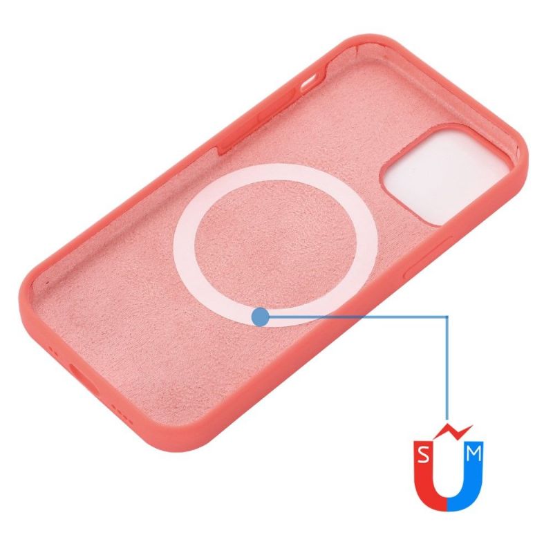 Cover iPhone 13 Mini Flydende Silikone Med Magsafe