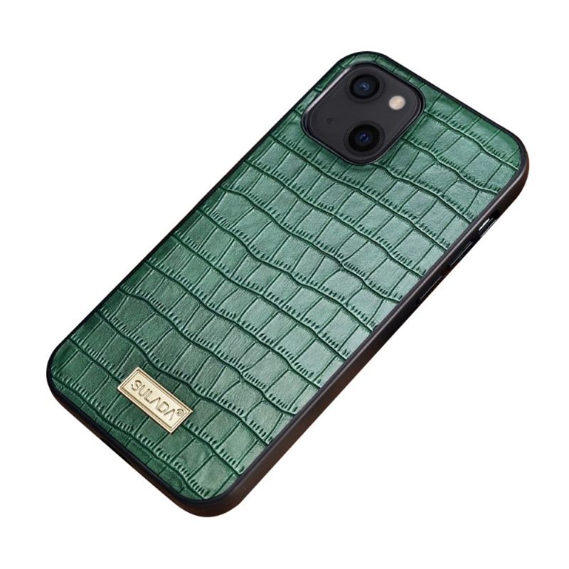 Cover iPhone 13 Mini Sulada Croc Lædereffekt