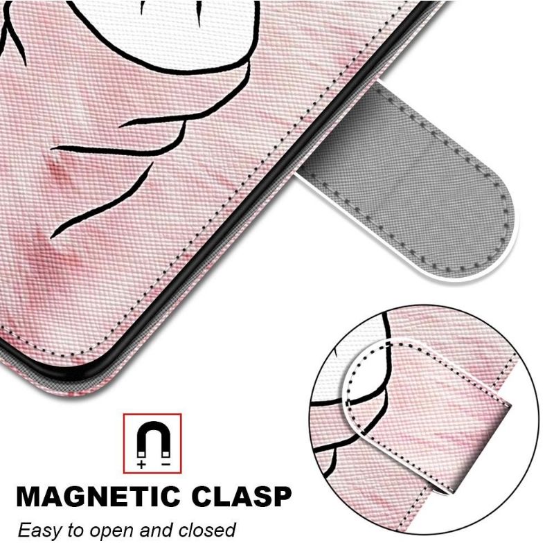 Flip Cover iPhone 13 Mini Koreansk Hjerte