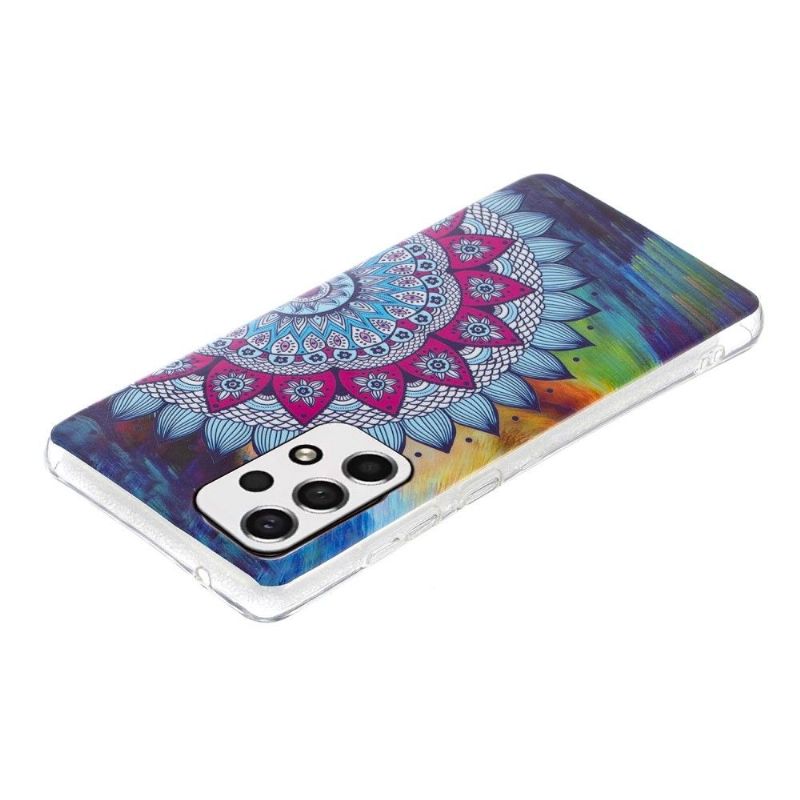 Cover Samsung Galaxy A33 5G Hemming Lysende Farverig Mandala