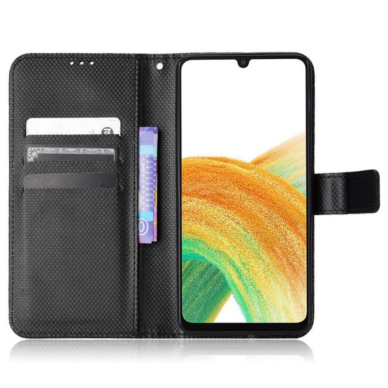 Etui Samsung Galaxy A33 5G Hemming Tekstureret Lædereffekt