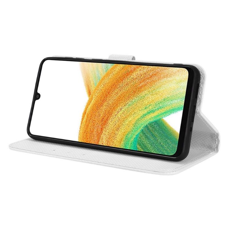 Etui Samsung Galaxy A33 5G Hemming Tekstureret Lædereffekt