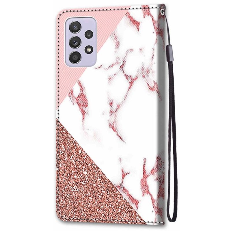 Flip Cover Samsung Galaxy A33 5G Glitter Marmor