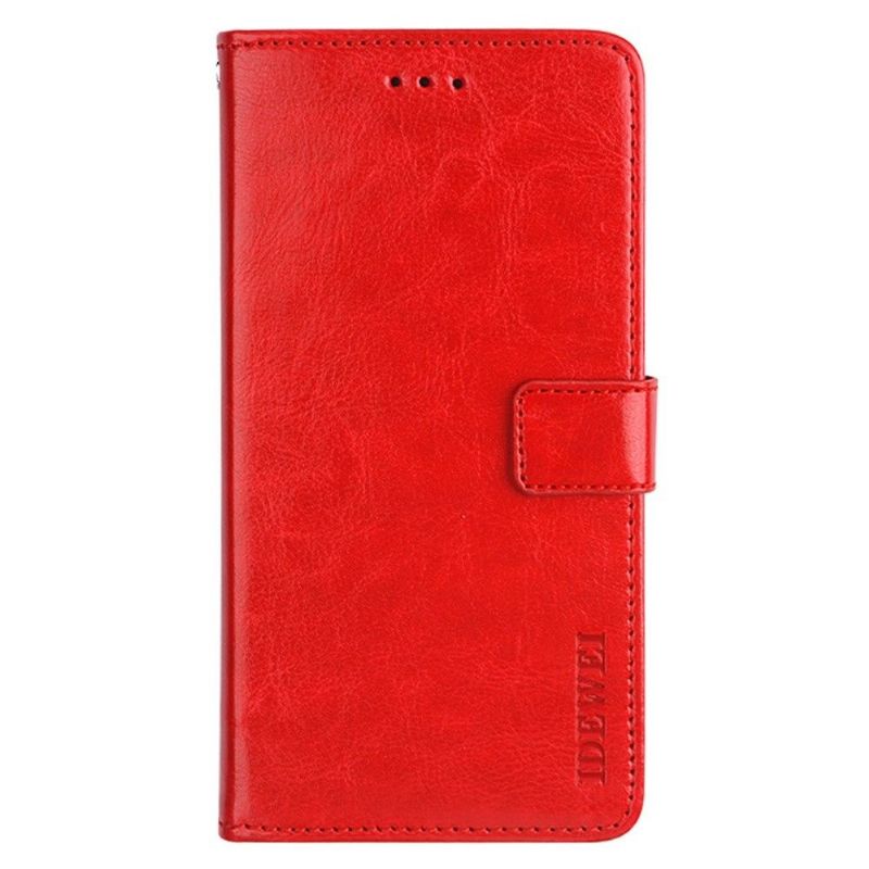 Flip Cover Samsung Galaxy A33 5G Hemming Læder Cover Idewei Folio Lædereffekt