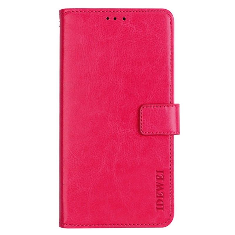 Flip Cover Samsung Galaxy A33 5G Hemming Læder Cover Idewei Folio Lædereffekt