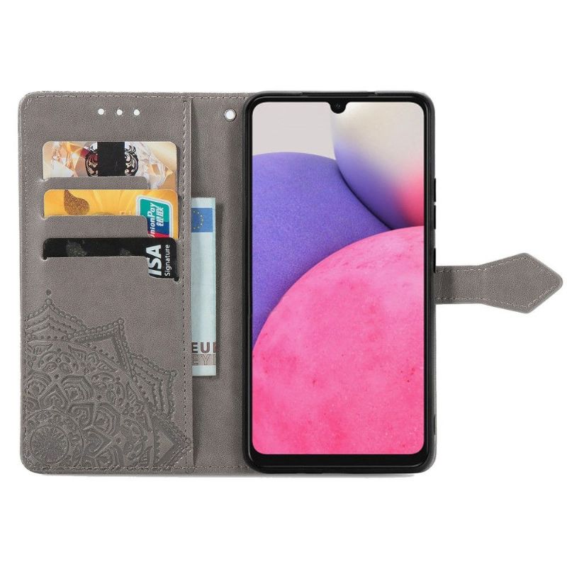 Flip Cover Samsung Galaxy A33 5G Mandala Relief I Kunstlæder