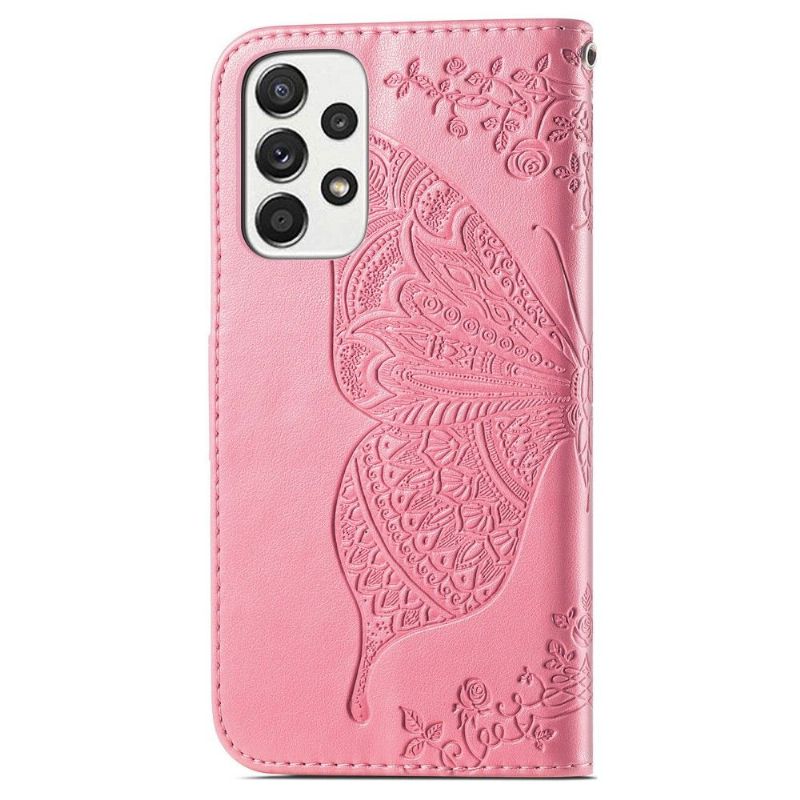 Flip Cover Samsung Galaxy A33 5G Relief Sommerfugl