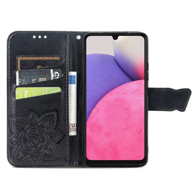 Flip Cover Samsung Galaxy A33 5G Relief Sommerfugl