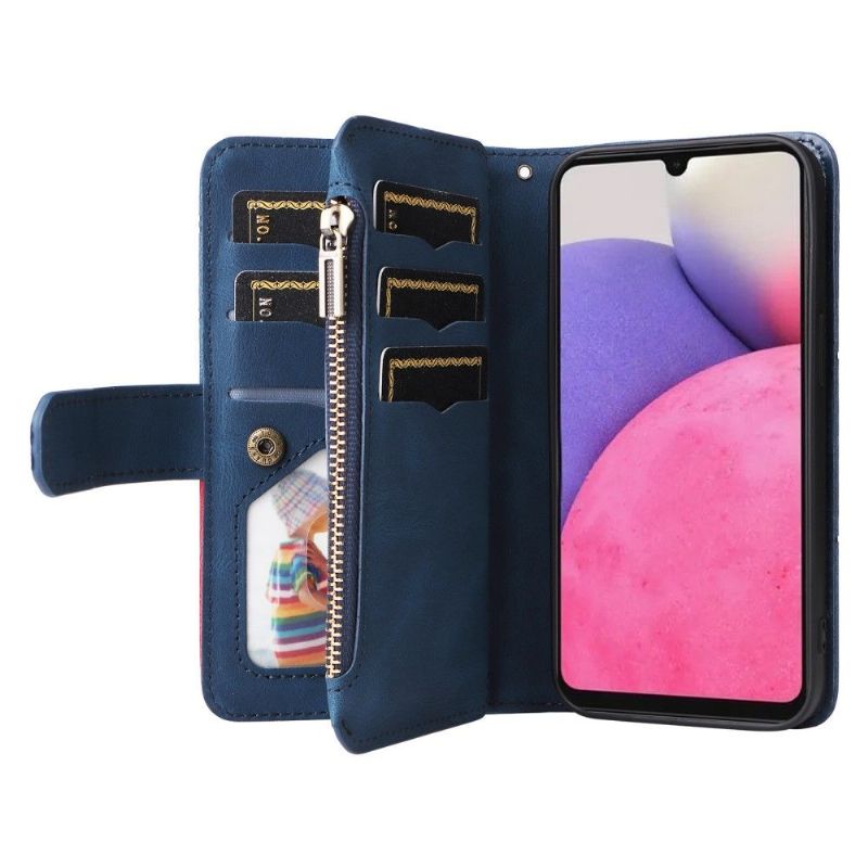 Læder Cover Samsung Galaxy A33 5G Original Bicolor Artistic 002 Series