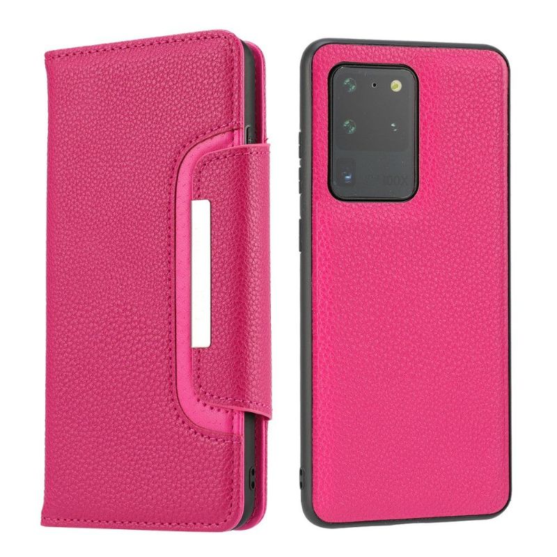 Flip Cover Samsung Galaxy S20 Ultra 2 i 1 Aftagelig Pink Lilla