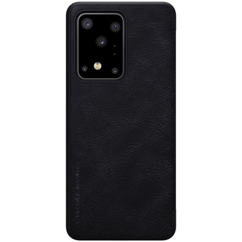 Flip Cover Samsung Galaxy S20 Ultra Qin-serien Imiteret Lædercover