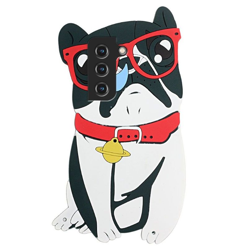 Cover Samsung Galaxy S22 5G 3d Hund Med Rem