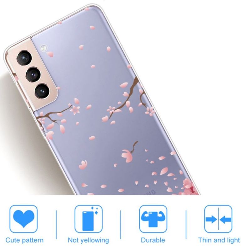 Cover Samsung Galaxy S22 5G Anti-fald Blomsterblade