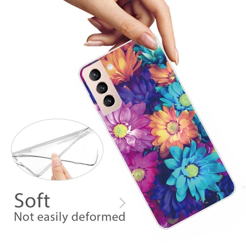Cover Samsung Galaxy S22 5G Farverige Tusindfryd