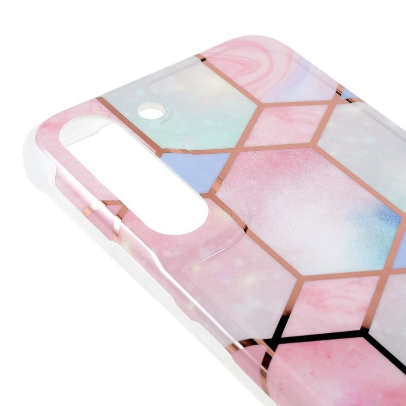 Cover Samsung Galaxy S22 5G Geometrisk Marmor