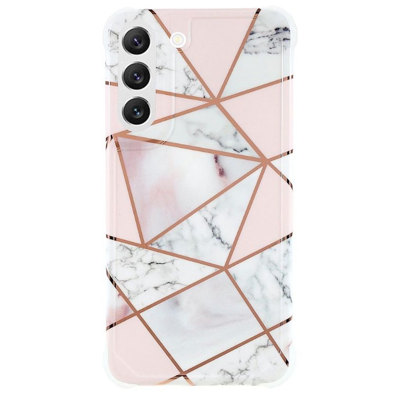 Cover Samsung Galaxy S22 5G Geometrisk Marmor