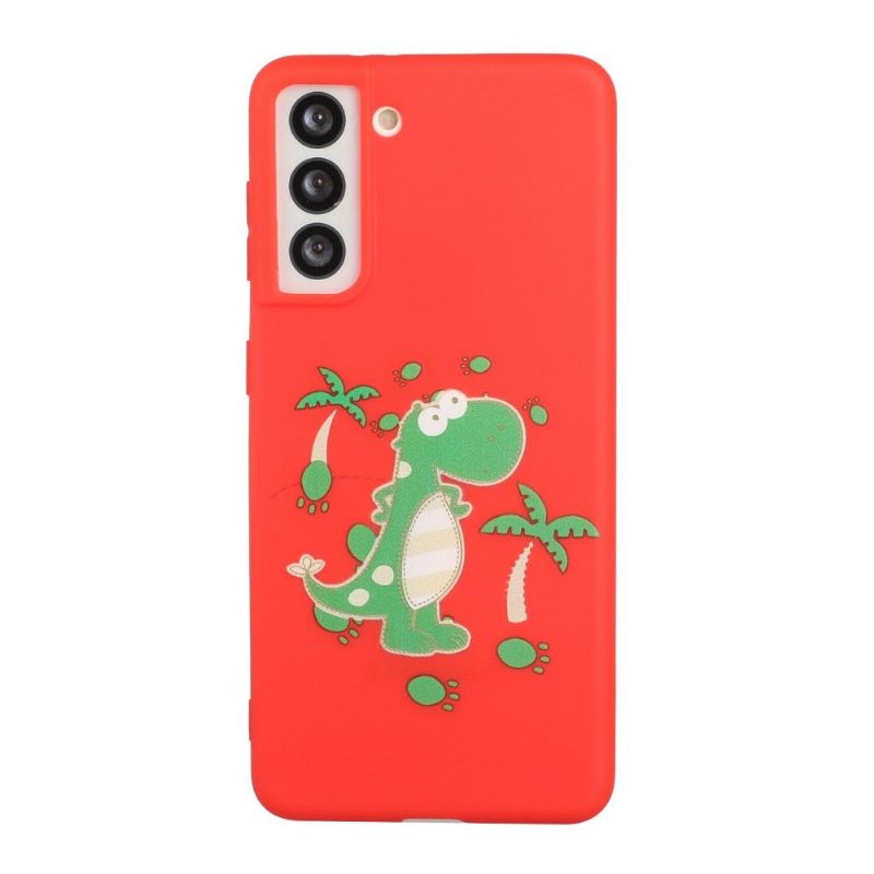 Cover Samsung Galaxy S22 5G Med Snor Dinosaur Illustration