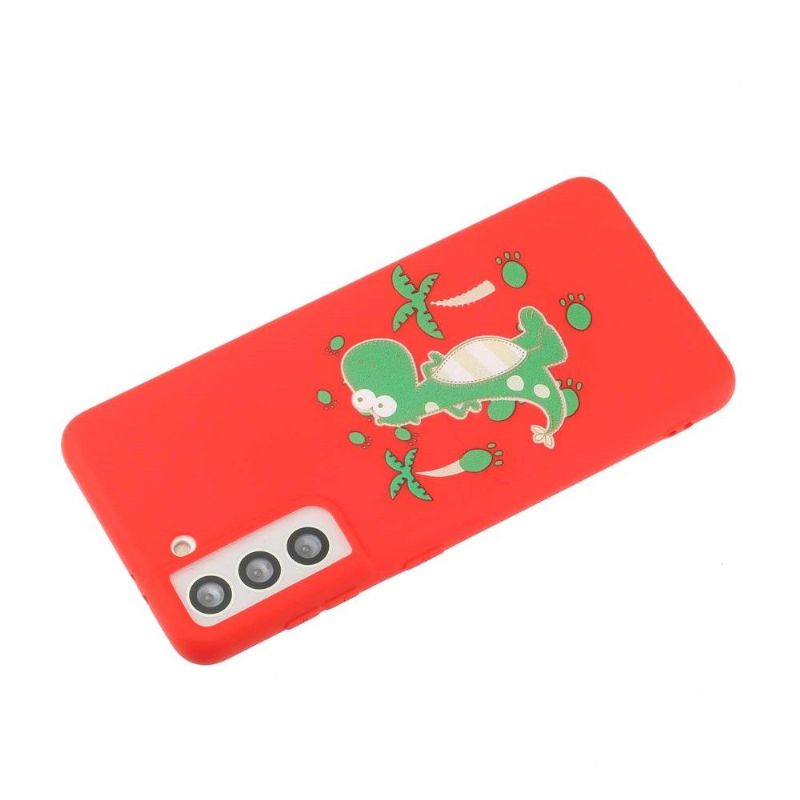 Cover Samsung Galaxy S22 5G Med Snor Dinosaur Illustration