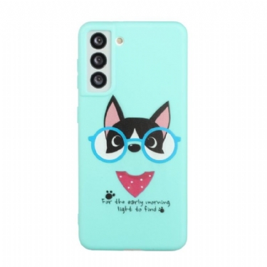 Cover Samsung Galaxy S22 5G Med Snor Illustration Hund