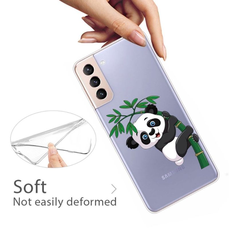 Cover Samsung Galaxy S22 5G Panda På Bambus