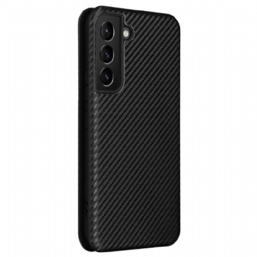 Flip Cover Samsung Galaxy S22 5G Carbon Fiber Læder