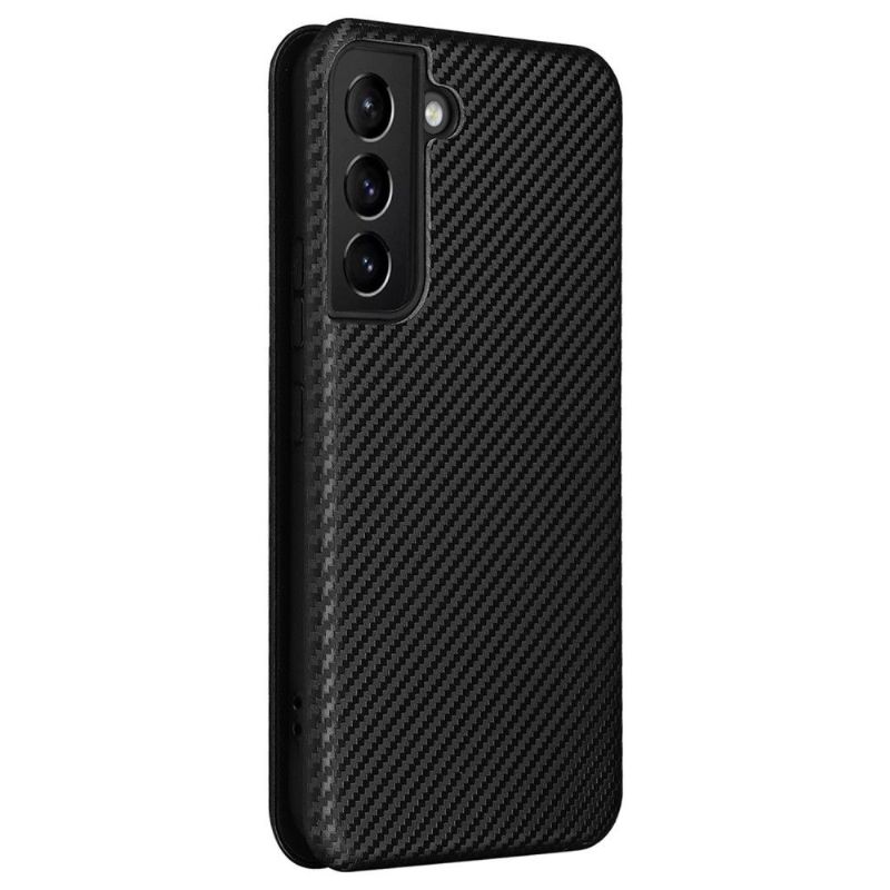 Flip Cover Samsung Galaxy S22 5G Carbon Fiber Læder