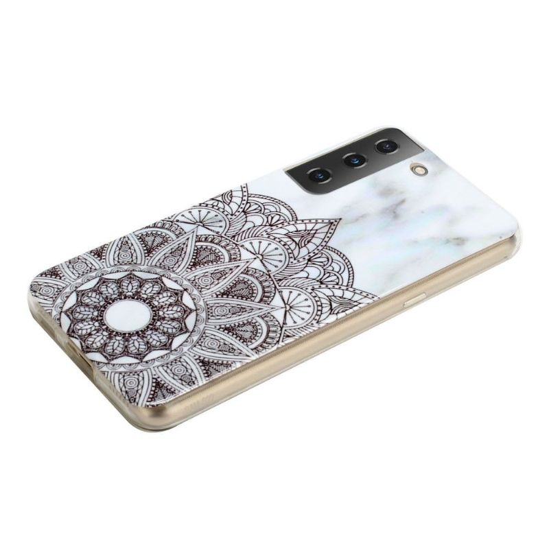 Mobilcover Samsung Galaxy S22 5G Original Marmor Og Mandala