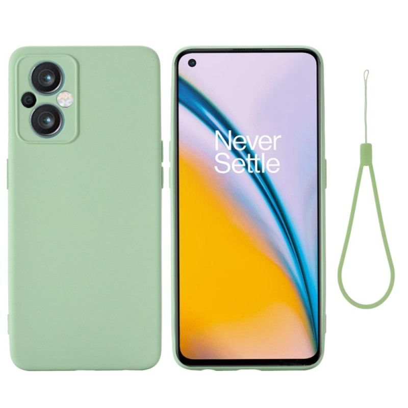 Cover Oppo Reno 8 Lite Med Snor Strappy Flydende Silikone