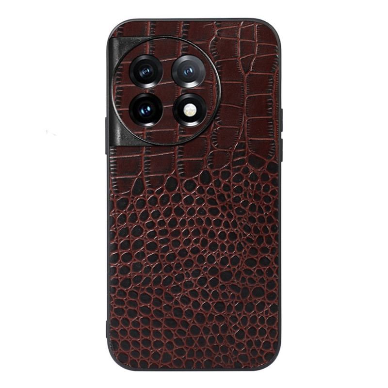 Cover OnePlus 11 5G Ægte Crocodile Texture Læder