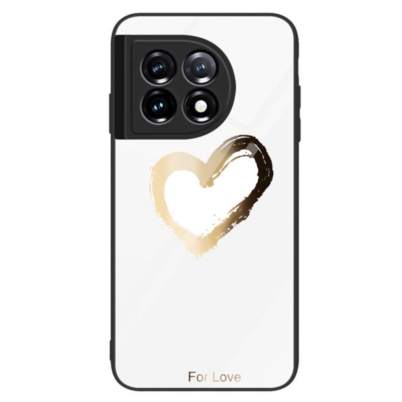 Cover OnePlus 11 5G Hjerte Af Hærdet Glas