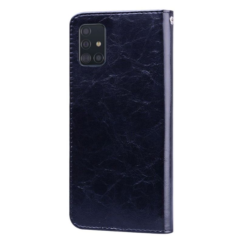 Case Samsung Galaxy A71 Deluxe Vintage Lædereffekt