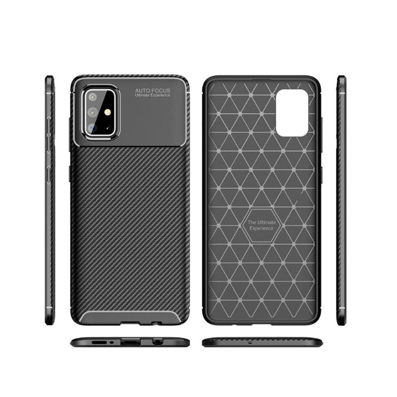 Cover Samsung Galaxy A71 Gel Carbon Fiber Style