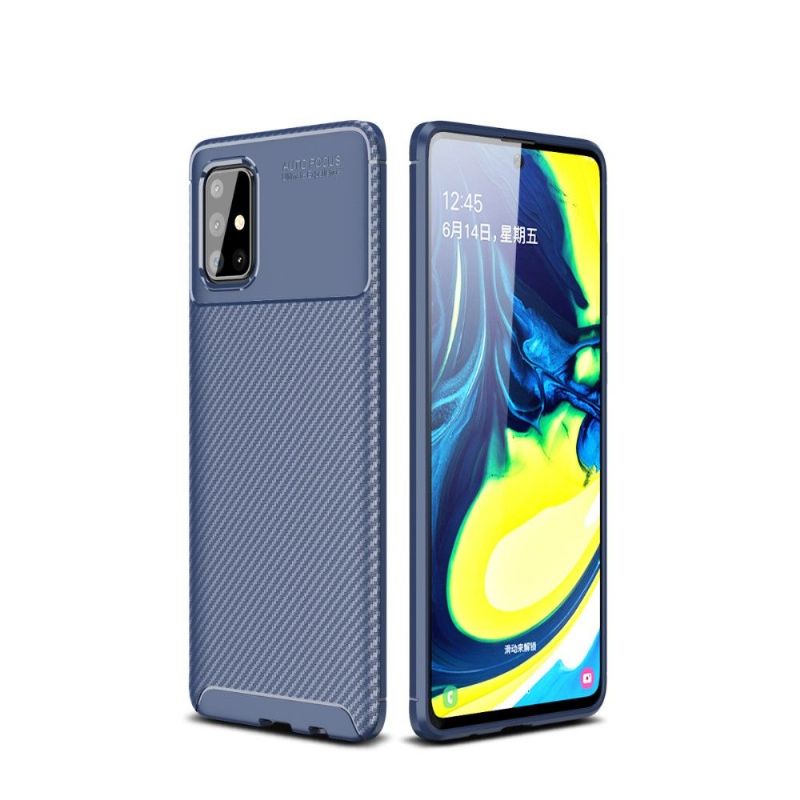 Cover Samsung Galaxy A71 Gel Carbon Fiber Style