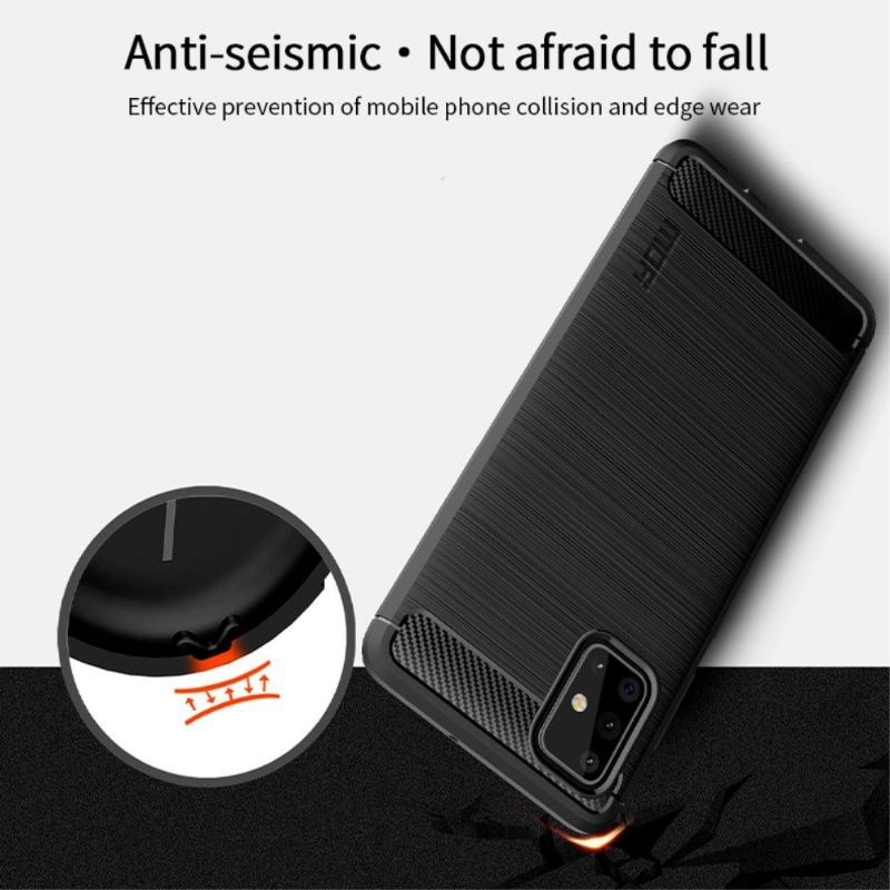 Cover Samsung Galaxy A71 Hemming Børstet Effekt Mofi