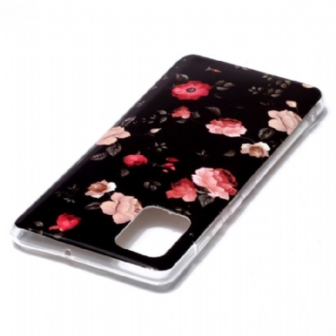 Cover Samsung Galaxy A71 Lysende Blomster