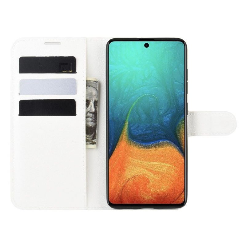 Flip Cover Samsung Galaxy A71 Hemming Punge Etui Læderstil