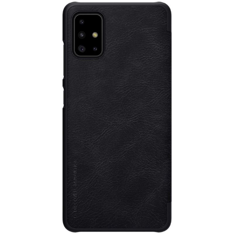 Flip Cover Samsung Galaxy A71 Nillkin Faux Læder Cover - Sort