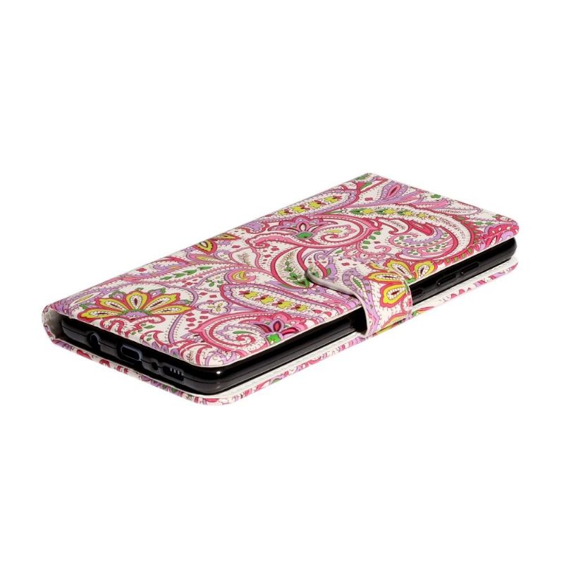 Flip Cover Samsung Galaxy A71 Paisley Blomst