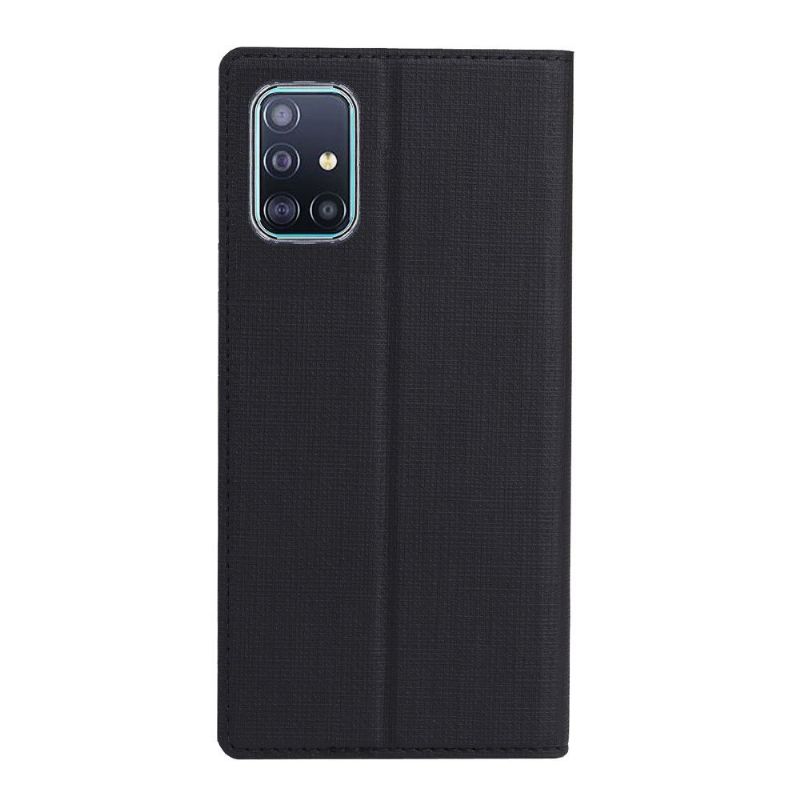 Flip Cover Samsung Galaxy A71 Støttefunktion Tværstykker - Sort