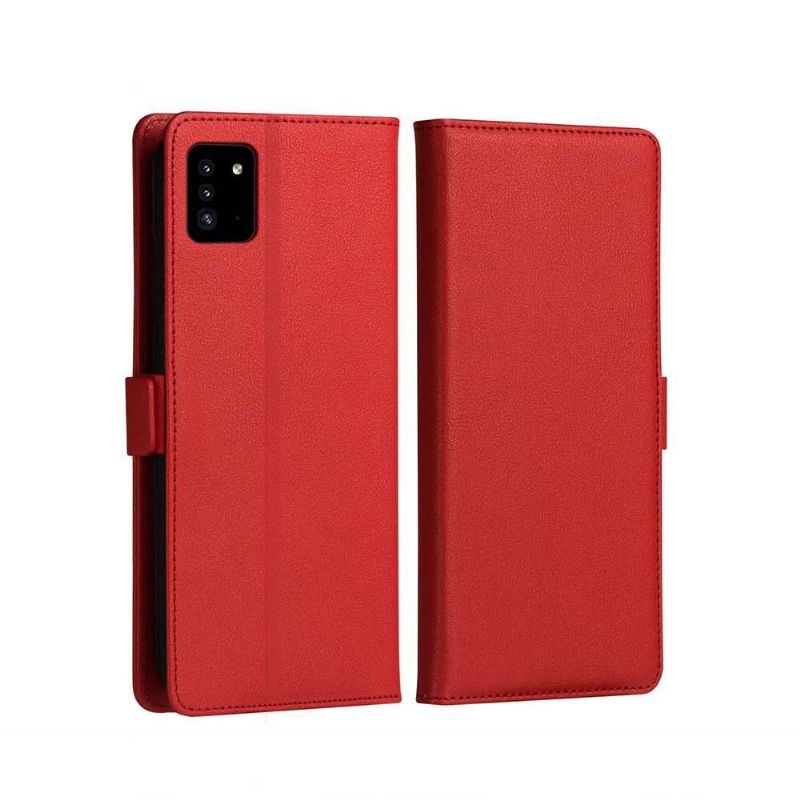 Læder Cover Samsung Galaxy A71 Original Milo Series Imiteret Læder