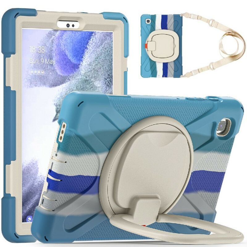 Cover Samsung Galaxy Tab A7 Lite Multifunktionel Skulderremsfarve